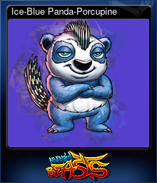 Series 1 - Card 6 of 12 - Ice-Blue Panda-Porcupine