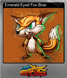 Series 1 - Card 11 of 12 - Emerald-Eyed Fox-Boar