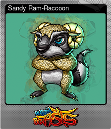 Series 1 - Card 7 of 12 - Sandy Ram-Raccoon