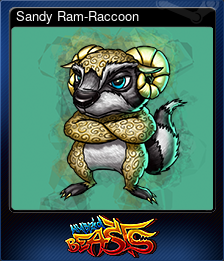 Series 1 - Card 7 of 12 - Sandy Ram-Raccoon