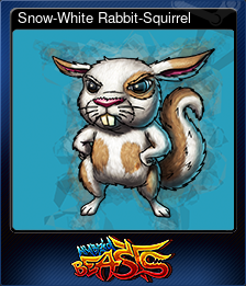 Series 1 - Card 2 of 12 - Snow-White Rabbit-Squirrel