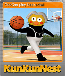 Series 1 - Card 8 of 10 - CooCoo play basketball