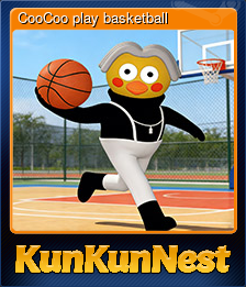 Series 1 - Card 8 of 10 - CooCoo play basketball