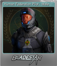 Series 1 - Card 2 of 10 - Human Federation Pilot - Male