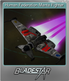 Series 1 - Card 4 of 10 - Human Federation Manta Fighter