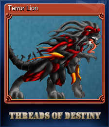 Series 1 - Card 2 of 5 - Terror Lion