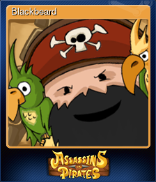 Series 1 - Card 6 of 8 - Blackbeard