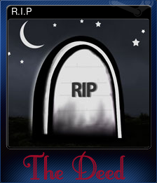 Series 1 - Card 1 of 5 - R.I.P