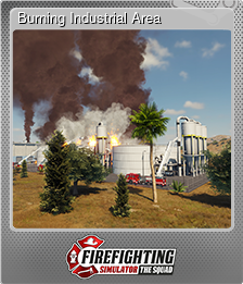 Series 1 - Card 8 of 15 - Burning Industrial Area