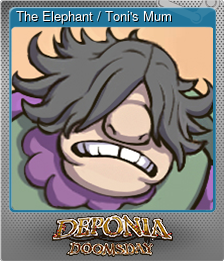 Series 1 - Card 6 of 8 - The Elephant / Toni's Mum