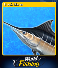 Series 1 - Card 7 of 10 - Black Marlin