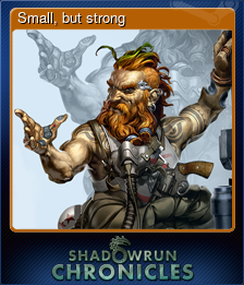 Series 1 - Card 3 of 8 - Small, but strong