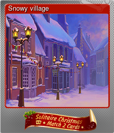 Series 1 - Card 5 of 5 - Snowy village