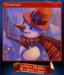 Series 1 - Card 1 of 5 - Snowman