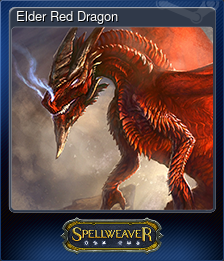 Series 1 - Card 2 of 6 - Elder Red Dragon