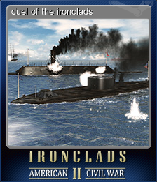 Series 1 - Card 4 of 5 - duel of the ironclads