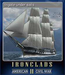 frigate under sails