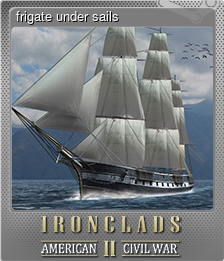 Series 1 - Card 1 of 5 - frigate under sails