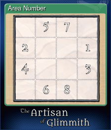 Series 1 - Card 3 of 7 - Area Number