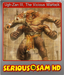 Series 1 - Card 3 of 8 - Ugh-Zan III, The Vicious Warlock