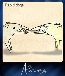 Series 1 - Card 9 of 9 - Rabid dogs