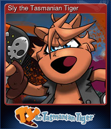 Series 1 - Card 3 of 7 - Sly the Tasmanian Tiger