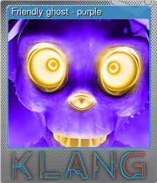 Series 1 - Card 10 of 15 - Friendly ghost - purple