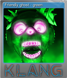 Series 1 - Card 9 of 15 - Friendly ghost - green