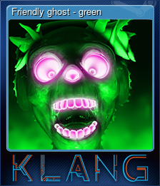 Series 1 - Card 9 of 15 - Friendly ghost - green