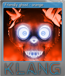 Series 1 - Card 8 of 15 - Friendly ghost - orange