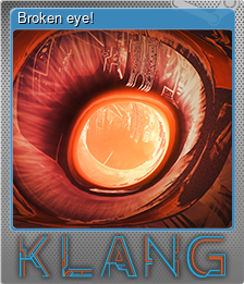 Series 1 - Card 15 of 15 - Broken eye!