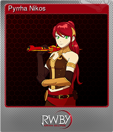 Series 1 - Card 8 of 8 - Pyrrha Nikos