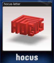 Series 1 - Card 8 of 8 - hocus-letter