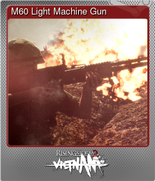 Series 1 - Card 3 of 8 - M60 Light Machine Gun