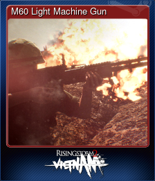 Series 1 - Card 3 of 8 - M60 Light Machine Gun