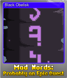 Series 1 - Card 4 of 8 - Black Obelisk