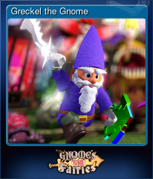 Series 1 - Card 1 of 7 - Greckel the Gnome