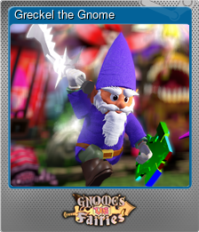 Series 1 - Card 1 of 7 - Greckel the Gnome