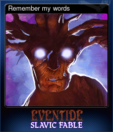 Series 1 - Card 5 of 5 - Remember my words