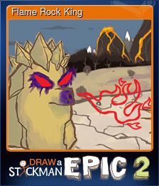 Series 1 - Card 4 of 7 - Flame Rock King