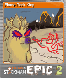 Series 1 - Card 4 of 7 - Flame Rock King