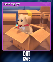 Series 1 - Card 8 of 10 - New puppy!