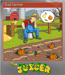 Series 1 - Card 4 of 8 - Sad farmer