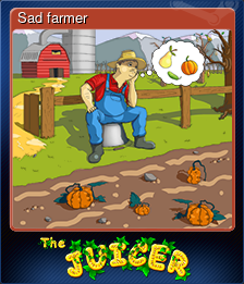 Series 1 - Card 4 of 8 - Sad farmer