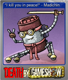 Series 1 - Card 1 of 6 - "I kill you in peace!" - Madichin