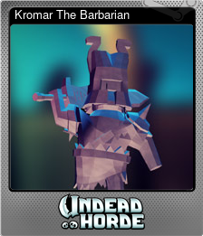 Series 1 - Card 3 of 6 - Kromar The Barbarian