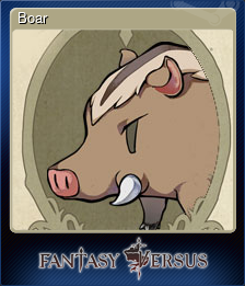 Series 1 - Card 6 of 6 - Boar