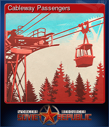 Series 1 - Card 2 of 12 - Cableway Passengers