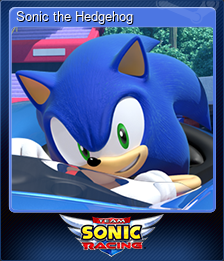 Series 1 - Card 1 of 6 - Sonic the Hedgehog