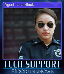 Series 1 - Card 4 of 7 - Agent Lana Black